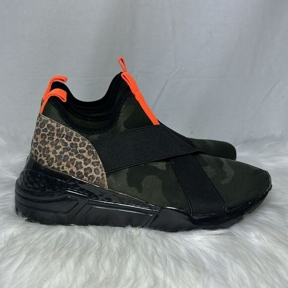 Steve Madden Cryson Rebooted Leopard Multi Print Sneakers Sz 7.5 - Picture 4 of 6